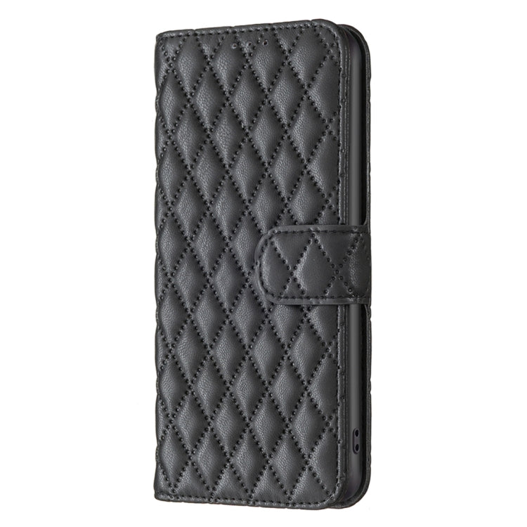 For Honor X8b Diamond Lattice Wallet Flip Leather Phone Case(Black) - Honor Cases by PMC TechLife | Online Shopping South Africa | PMC TechLife