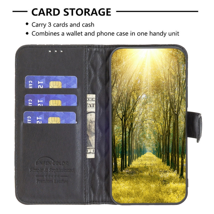 For Honor X8b Diamond Lattice Wallet Flip Leather Phone Case(Black) - Honor Cases by PMC TechLife | Online Shopping South Africa | PMC TechLife