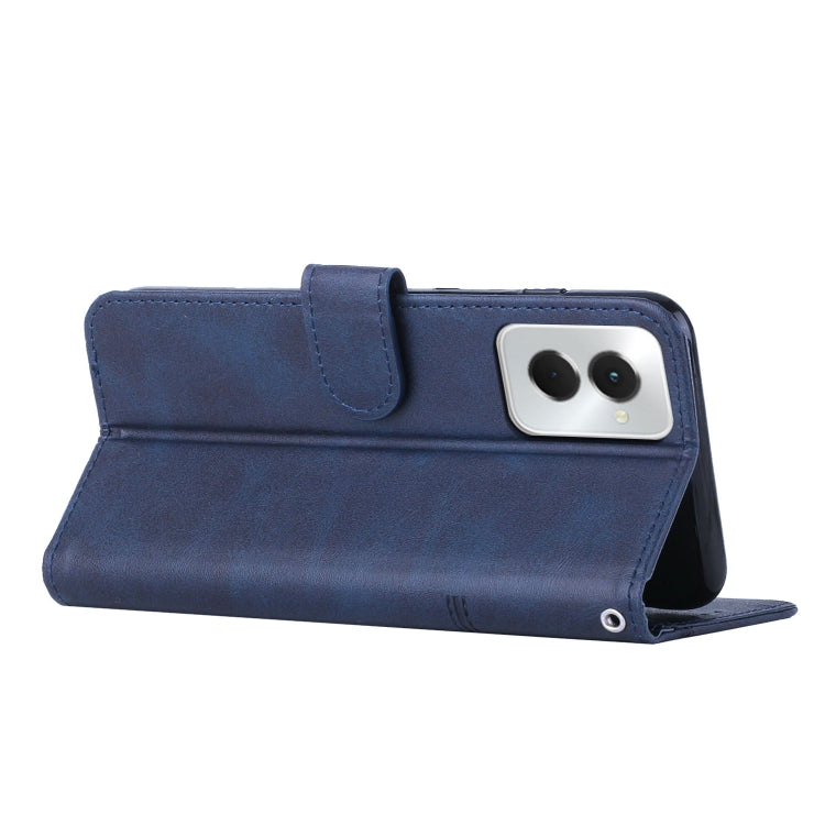 For Motorola Moto G Power 2024 Stitching Calf Texture Buckle Leather Phone Case(Blue) - Motorola Cases by PMC Jewellery | Online Shopping South Africa | PMC Jewellery | Buy Now Pay Later Mobicred