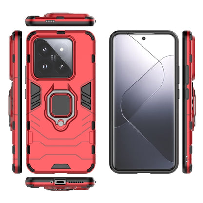 For Xiaomi 14 Pro Shockproof PC + TPU Holder Phone Case(Red) - 14 Pro Cases by PMC Jewellery | Online Shopping South Africa | PMC Jewellery | Buy Now Pay Later Mobicred