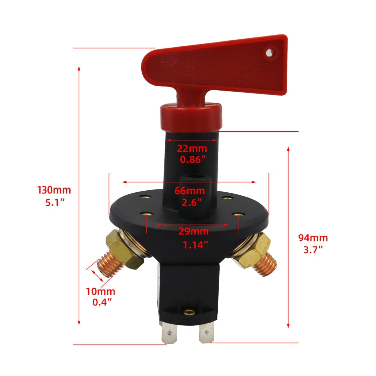 CP-0562 Racing 4 Terminal Battery Isolator Power Off Switch - Car Switches by PMC Jewellery | Online Shopping South Africa | PMC Jewellery | Buy Now Pay Later Mobicred