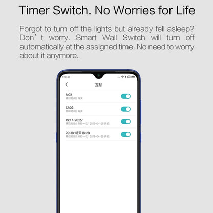 Original Xiaomi Youpin Aqara Smart Wall Switch D1, Single FireWire Double Button Version - Smart Switch by Xiaomi | Online Shopping South Africa | PMC Jewellery | Buy Now Pay Later Mobicred