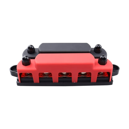 CP-4135 RV / Yacht M10 5-stud Double Row Busbar(Red Black) - Fuse by PMC Jewellery | Online Shopping South Africa | PMC Jewellery | Buy Now Pay Later Mobicred