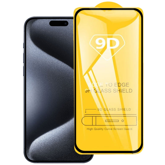 For iPhone 15 Plus / 15 Pro Max 9D Full Glue Screen Tempered Glass Film - iPhone 15 Pro Max Tempered Glass by PMC Jewellery | Online Shopping South Africa | PMC Jewellery | Buy Now Pay Later Mobicred