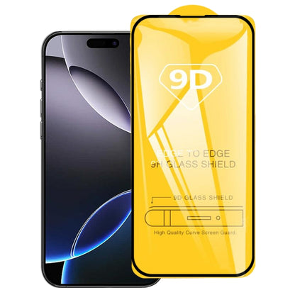 For iPhone 16 Pro Max 9D Full Glue Screen Tempered Glass Film - iPhone 16 Pro Max Tempered Glass by PMC Jewellery | Online Shopping South Africa | PMC Jewellery | Buy Now Pay Later Mobicred