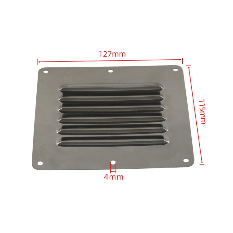 A8553 Yacht / RV 127x115mm Rectangular Vents(Silver) - Air Conditioning System by PMC Jewellery | Online Shopping South Africa | PMC Jewellery | Buy Now Pay Later Mobicred