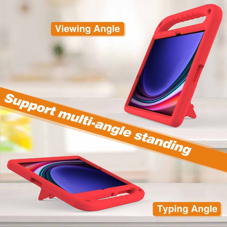 For Samsung Galaxy Tab S9+ Handle EVA Shockproof Tablet Case with Holder(Red) - free shipping - PMC Jewellery - Order now!