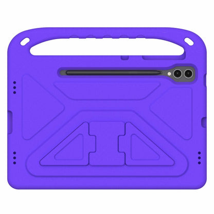 For Samsung Galaxy Tab S9+ Handle EVA Shockproof Tablet Case with Holder(Purple) - Galaxy Tab S9+ Cases by PMC Jewellery | Online Shopping South Africa | PMC Jewellery | Buy Now Pay Later Mobicred