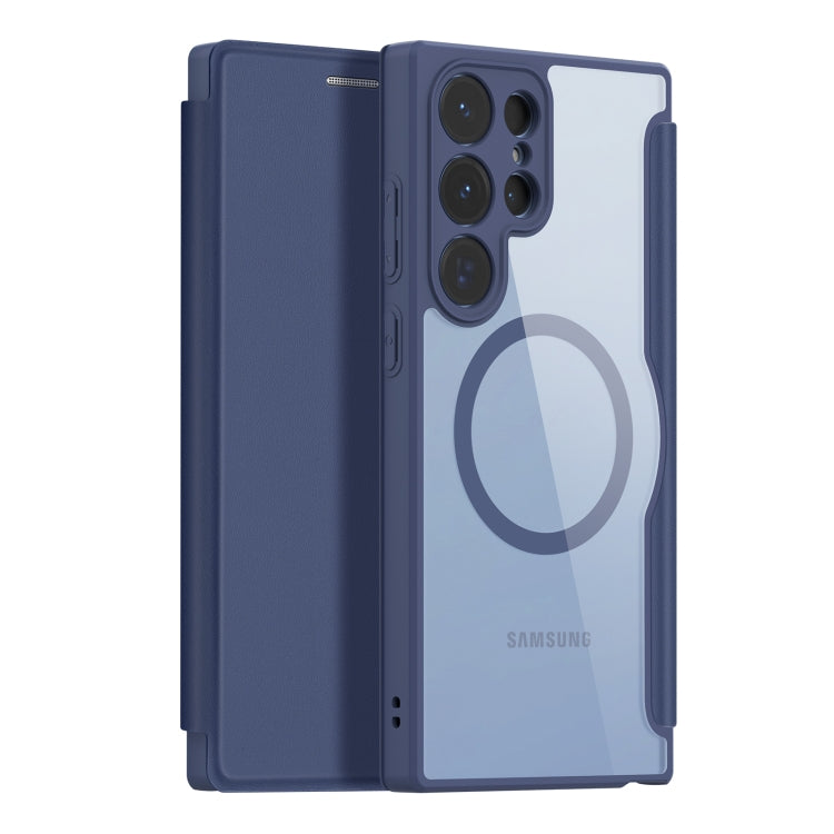 For Samsung Galaxy S23 Ultra 5G DUX DUCIS Skin X Pro Series Magsafe PC + TPU Phone Leather Case(Blue) - Galaxy S23 Ultra 5G Cases by DUX DUCIS | Online Shopping South Africa | PMC Jewellery