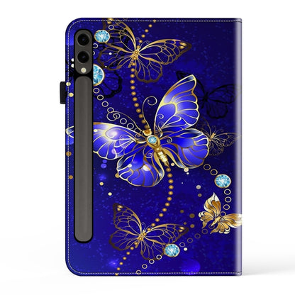 For Samsung Galaxy Tab S7 / S8 / S9 Crystal Texture Painted Leather Tablet Case(Diamond Butterflies) - Galaxy Tab S9 Cases by PMC Jewellery | Online Shopping South Africa | PMC Jewellery | Buy Now Pay Later Mobicred