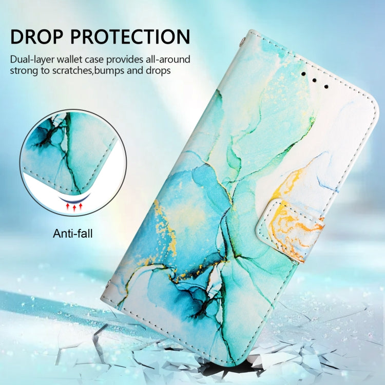 For Huawei Pura 70 PT003 Marble Pattern Flip Leather Phone Case(LS003 Green) - Huawei Cases by PMC Jewellery | Online Shopping South Africa | PMC Jewellery | Buy Now Pay Later Mobicred