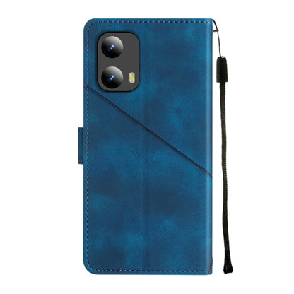 For Motorola Moto G Play 5G 2024 Skin Feel Embossed Leather Phone Case(Blue) - Motorola Cases by PMC Jewellery | Online Shopping South Africa | PMC Jewellery | Buy Now Pay Later Mobicred