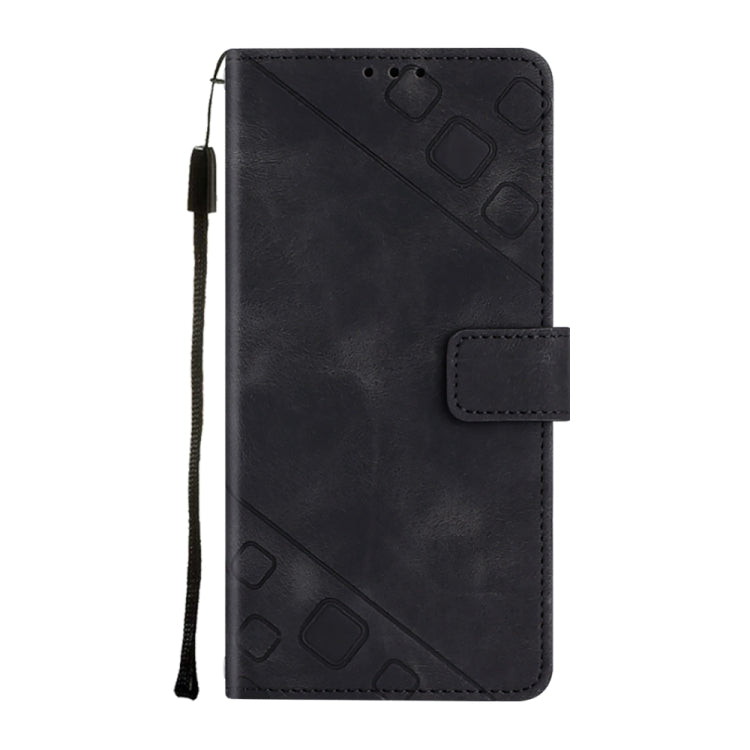 For Google Pixel 9 Pro XL Skin-feel Embossed Leather Phone Case(Black) - Google Cases by PMC Jewellery | Online Shopping South Africa | PMC Jewellery | Buy Now Pay Later Mobicred