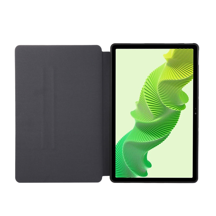 For Lenovo Xiaoxin Pad Pro 12.7 Simple Crazy Horse Leather Tablet Case(Black) - Lenovo by PMC Jewellery | Online Shopping South Africa | PMC Jewellery