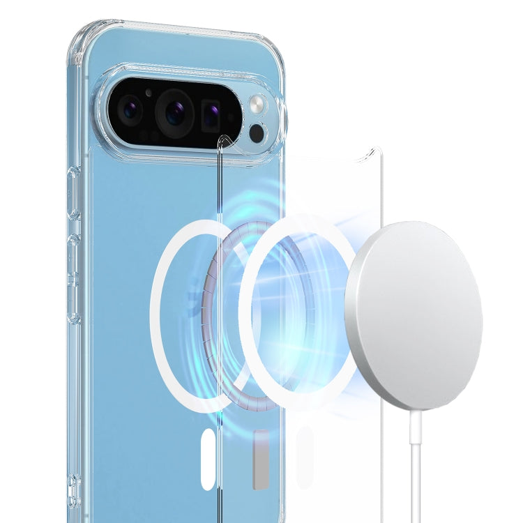 For Google Pixel 9 Pro MagSafe Clear Acrylic PC Hybrid TPU Phone Case(Transparent) - Google Cases by PMC Jewellery | Online Shopping South Africa | PMC Jewellery | Buy Now Pay Later Mobicred