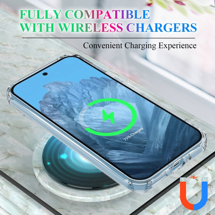 For Google Pixel 9 MagSafe Clear Acrylic PC Hybrid TPU Phone Case(Transparent) - Google Cases by PMC Jewellery | Online Shopping South Africa | PMC Jewellery | Buy Now Pay Later Mobicred