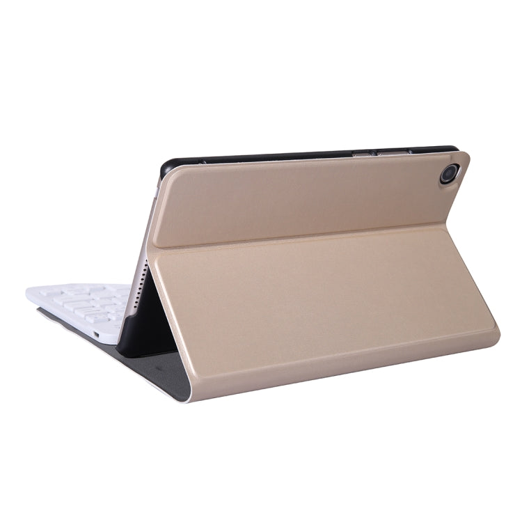 A0T8 For Huawei MatePad T8 8 inch ABS Ultra-thin Detachable Bluetooth Keyboard Voltage PU Leather Tablet Case with Bracket(Gold) - Huawei Keyboard by PMC Jewellery | Online Shopping South Africa | PMC Jewellery