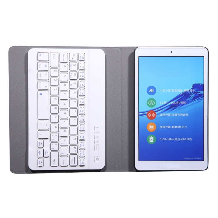 A0T8 For Huawei MatePad T8 8 inch ABS Ultra-thin Detachable Bluetooth Keyboard Voltage PU Leather Tablet Case with Bracket(Gold) - Huawei Keyboard by PMC Jewellery | Online Shopping South Africa | PMC Jewellery