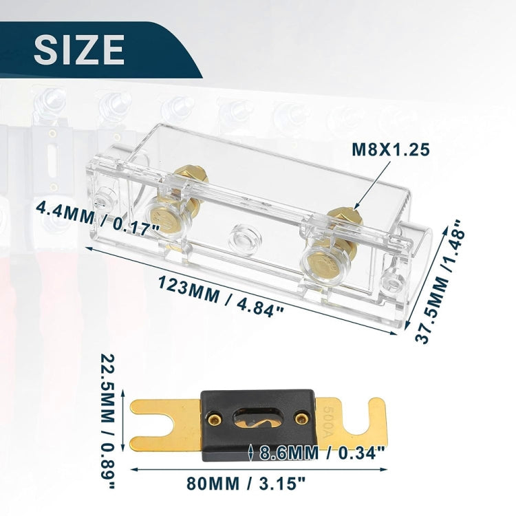 3 in 1 ANL Car Audio Modified Fuse Holder with 200A Fuse, Current:200A - Fuse by PMC Jewellery | Online Shopping South Africa | PMC Jewellery | Buy Now Pay Later Mobicred