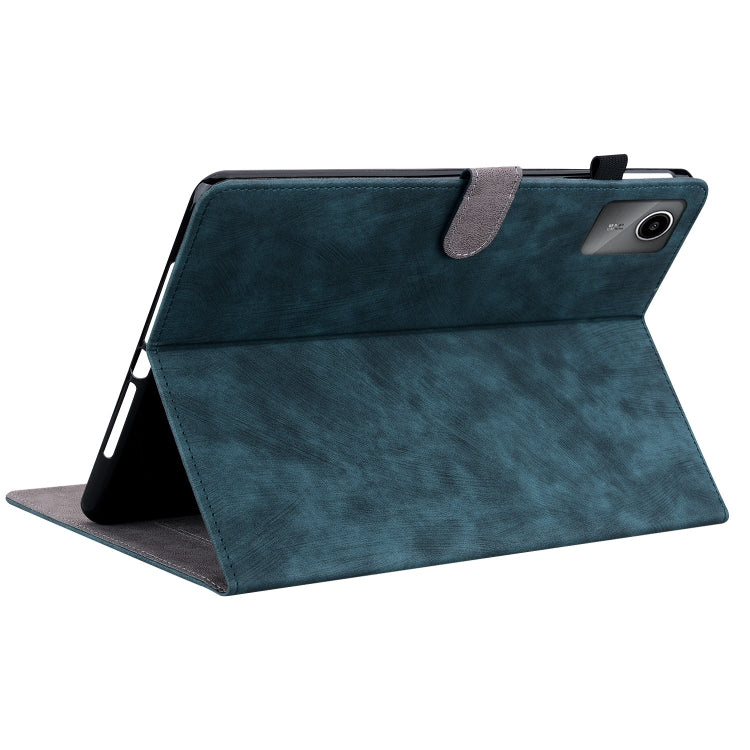 For Lenovo Tab M11/Xiaoxin Pad 11 2024 Tiger Pattern Flip Leather Tablet Case(Dark Blue) - Lenovo by PMC Jewellery | Online Shopping South Africa | PMC Jewellery | Buy Now Pay Later Mobicred