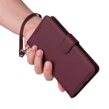 For iPhone 16 Plus BETOPNICE BN-005 2 in 1 Detachable Imitate Genuine Leather Phone Case(Wine Red) - iPhone 16 Plus Cases by BETOPNICE | Online Shopping South Africa | PMC Jewellery | Buy Now Pay Later Mobicred