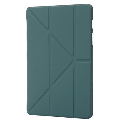 For Samsung Galaxy Tab S10+ / S9+ Deformation Silicone Leather Tablet Case(Dark Green) - Galaxy Tab S9+ Cases by PMC Jewellery | Online Shopping South Africa | PMC Jewellery | Buy Now Pay Later Mobicred