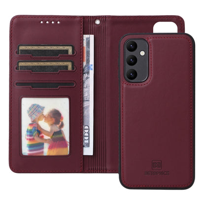 For Samsung Galaxy A25 5G BETOPNICE BN-005 2 in 1 Detachable Imitate Genuine Leather Phone Case(Wine Red) - Galaxy Phone Cases by BETOPNICE | Online Shopping South Africa | PMC Jewellery