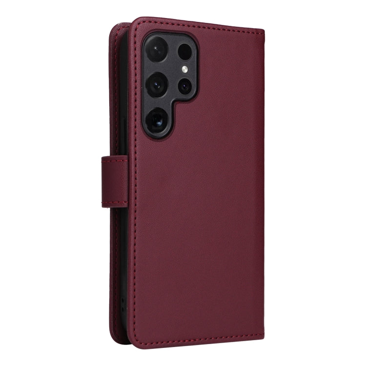 For Samsung Galaxy S24 Ultra 5G BETOPNICE BN-005 2 in 1 Detachable Imitate Genuine Leather Phone Case(Wine Red) - Galaxy S24 Ultra 5G Cases by BETOPNICE | Online Shopping South Africa | PMC Jewellery | Buy Now Pay Later Mobicred