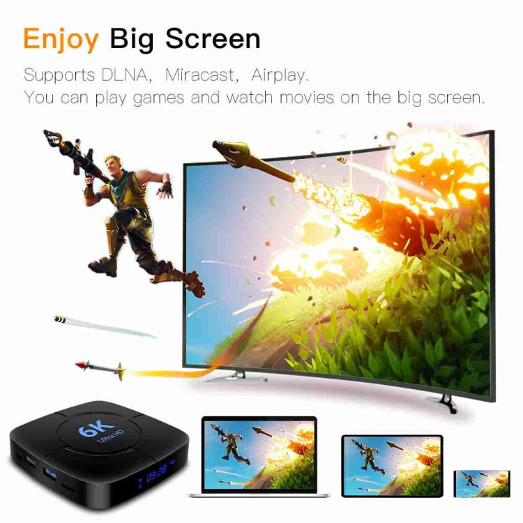 6K Ultra HD Android 12.0 Smart TV Box with Remote Control, 4GB+32GB, Allwinner H616 1.5GHZ Quad-Core(AU Plug) - Others by PMC Jewellery | Online Shopping South Africa | PMC Jewellery | Buy Now Pay Later Mobicred