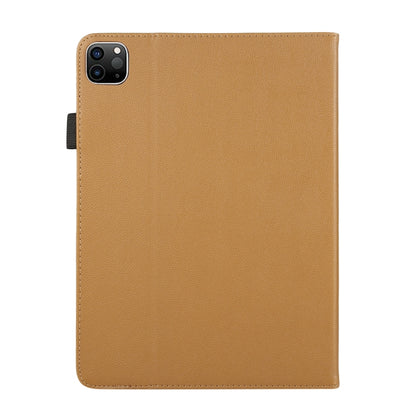 For iPad Pro 13 2024 Litchi Texture Leather Sucker Tablet Case(Brown) - iPad Pro 13 2024 Cases by PMC Jewellery | Online Shopping South Africa | PMC Jewellery | Buy Now Pay Later Mobicred