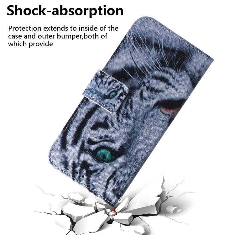 For Motorola Moto G Power 5G 2024 Coloured Drawing Flip Leather Phone Case(Tiger) - Motorola Cases by PMC Jewellery | Online Shopping South Africa | PMC Jewellery | Buy Now Pay Later Mobicred