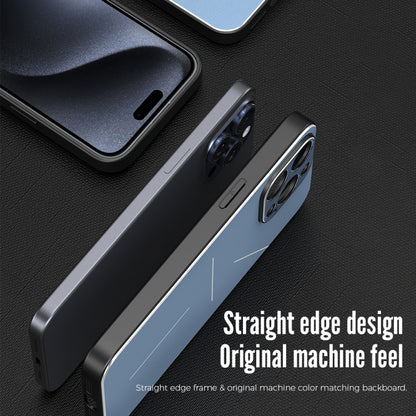 For iPhone 15 Pro Max R-JUST RJ52 3-Line Style Metal TPU Shockproof Phone Case(Silver) - iPhone 15 Pro Max Cases by R-JUST | Online Shopping South Africa | PMC Jewellery | Buy Now Pay Later Mobicred