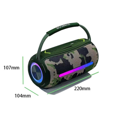 T&G X360 20W RGB Colorful Bluetooth Speaker Portable Outdoor 3D Stereo Speaker(Camouflage) - Desktop Speaker by T&G | Online Shopping South Africa | PMC Jewellery | Buy Now Pay Later Mobicred