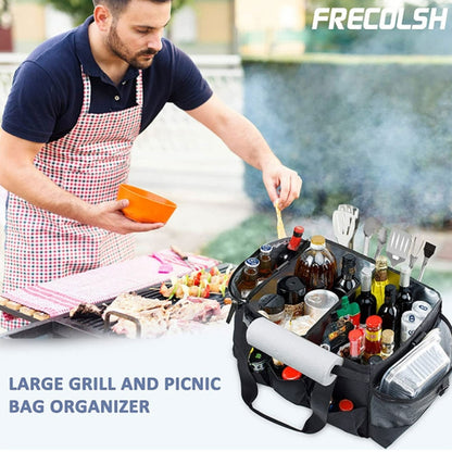 Large Foldable and Portable Outdoor Car Camping Picnic Storage Bag(Grey) - Stowing Tidying by PMC Jewellery | Online Shopping South Africa | PMC Jewellery | Buy Now Pay Later Mobicred