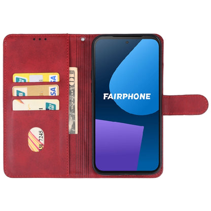 For Fairphone 5 Leather Phone Case(Red) - More Brand by PMC Jewellery | Online Shopping South Africa | PMC Jewellery | Buy Now Pay Later Mobicred