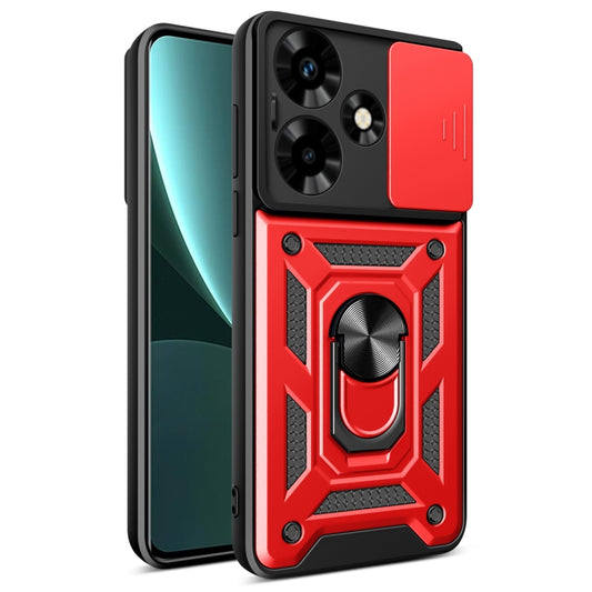 For Infinix Hot 30 Sliding Camera Cover Design TPU+PC Phone Case(Red) - Infinix Cases by PMC Jewellery | Online Shopping South Africa | PMC Jewellery