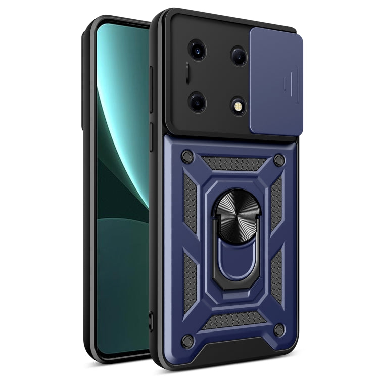 For Infinix Note 30 VIP Sliding Camera Cover Design TPU+PC Phone Case(Blue) - Infinix Cases by PMC Jewellery | Online Shopping South Africa | PMC Jewellery | Buy Now Pay Later Mobicred