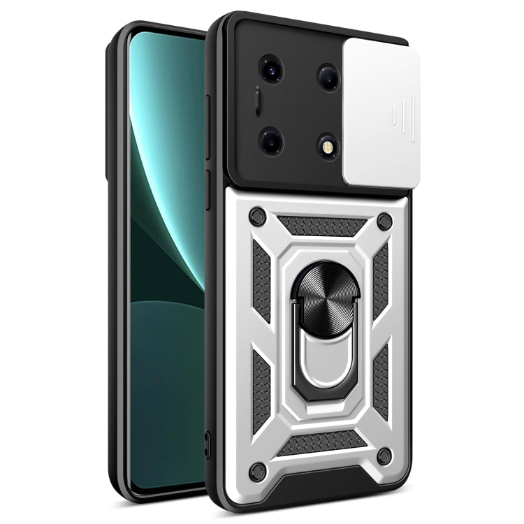 For Infinix Note 30 VIP Sliding Camera Cover Design TPU+PC Phone Case(Silver) - Infinix Cases by PMC Jewellery | Online Shopping South Africa | PMC Jewellery | Buy Now Pay Later Mobicred