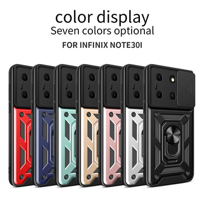 For Infinix Note 30i Sliding Camera Cover Design TPU+PC Phone Case(Red) - Infinix Cases by PMC Jewellery | Online Shopping South Africa | PMC Jewellery | Buy Now Pay Later Mobicred