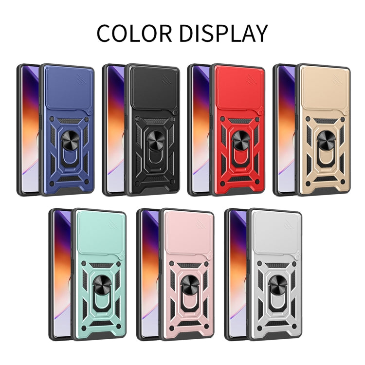 For Infinix Note 40 4G Sliding Camera Cover Design TPU+PC Phone Case(Silver) - Infinix Cases by PMC TechLife | Online Shopping South Africa | PMC TechLife | Buy Now Pay Later Mobicred