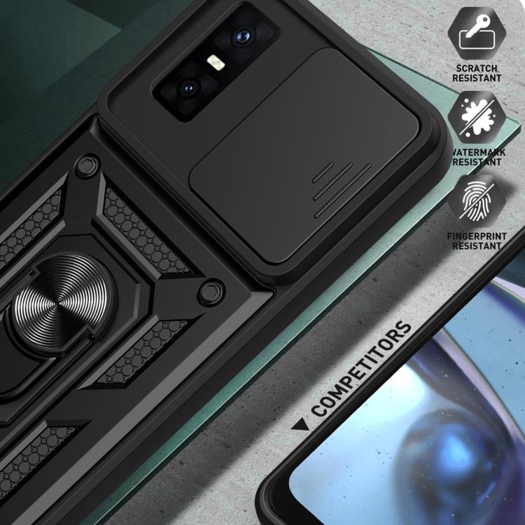 For Infinix GT 30 Pro Sliding Camera Cover Design TPU+PC Phone Case(Blue) - free shipping - PMC TechLife - Order now!