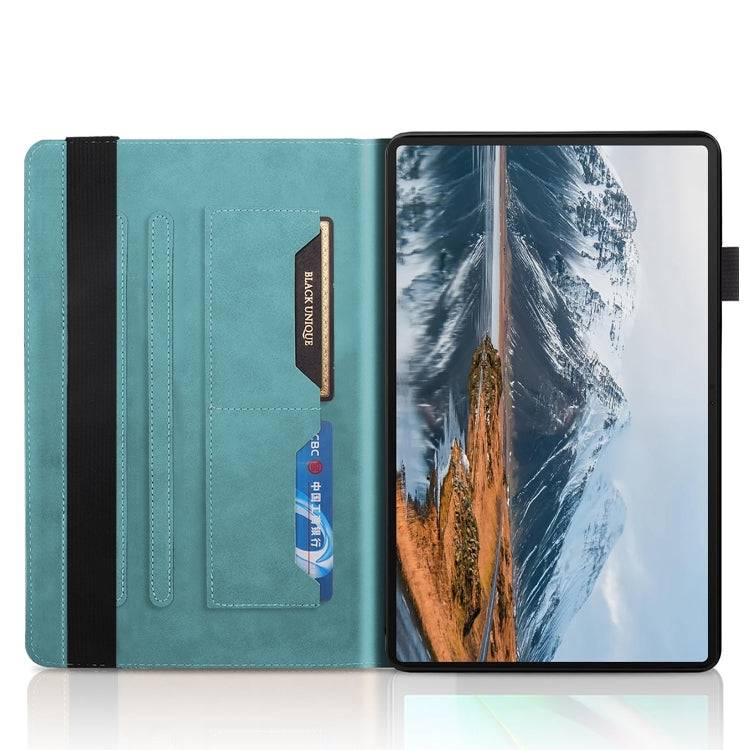 For Honor Pad X8a Tree Life Series Embossed Leather Tablet Case(Lake Blue) - Honor by PMC TechLife | Online Shopping South Africa | PMC TechLife | Buy Now Pay Later Mobicred