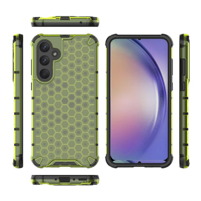 For Samsung Galaxy A35 5G Shockproof Honeycomb PC + TPU Protective Phone Case(Green) - Galaxy Phone Cases by PMC Jewellery | Online Shopping South Africa | PMC Jewellery