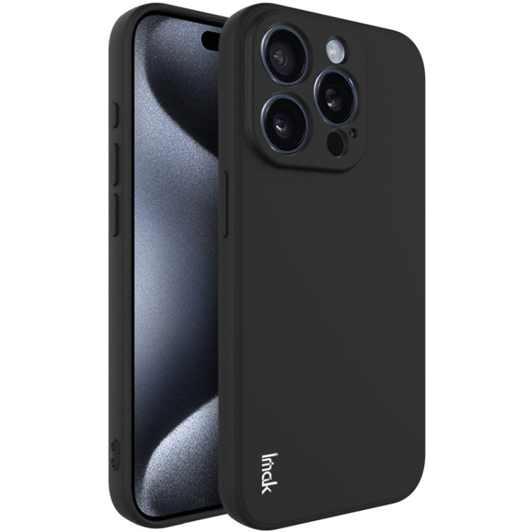 For iPhone 15 Pro Max imak UC-4 Series Straight Edge TPU Phone Case(Black) - iPhone 15 Pro Max Cases by imak | Online Shopping South Africa | PMC Jewellery | Buy Now Pay Later Mobicred