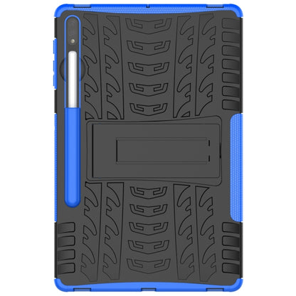 For Samsung Galaxy Tab S9+ Tire Texture TPU + PC Tablet Case(Blue) - Galaxy Tab S9+ Cases by PMC Jewellery | Online Shopping South Africa | PMC Jewellery | Buy Now Pay Later Mobicred