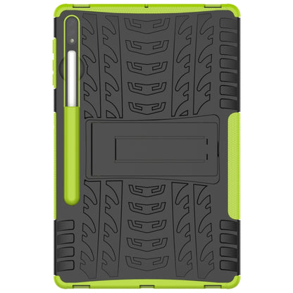 For Samsung Galaxy Tab S9+ Tire Texture TPU + PC Tablet Case(Green) - Galaxy Tab S9+ Cases by PMC Jewellery | Online Shopping South Africa | PMC Jewellery | Buy Now Pay Later Mobicred