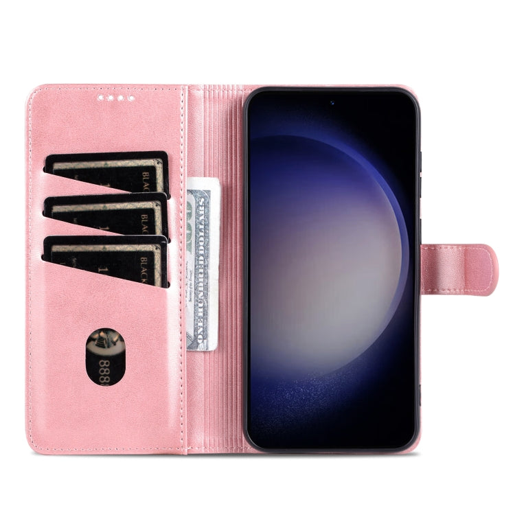 For Samsung Galaxy S24+ 5G AZNS Skin Feel Calf Texture Flip Leather Phone Case(Rose Gold) - Galaxy S24+ 5G Cases by AZNS | Online Shopping South Africa | PMC Jewellery | Buy Now Pay Later Mobicred