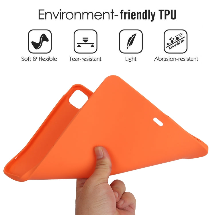 For iPad Air 11 2024 / 2025 Oil Spray Skin-friendly TPU Tablet Case(Orange) - iPad Air 11 2025 / 2024 Cases by PMC Jewellery | Online Shopping South Africa | PMC Jewellery | Buy Now Pay Later Mobicred