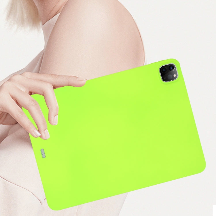 For iPad Air 11 2024 Oil Spray Skin-friendly TPU Tablet Case(Fluorescent Green) - iPad Air 11 2024 Cases by PMC Jewellery | Online Shopping South Africa | PMC Jewellery | Buy Now Pay Later Mobicred