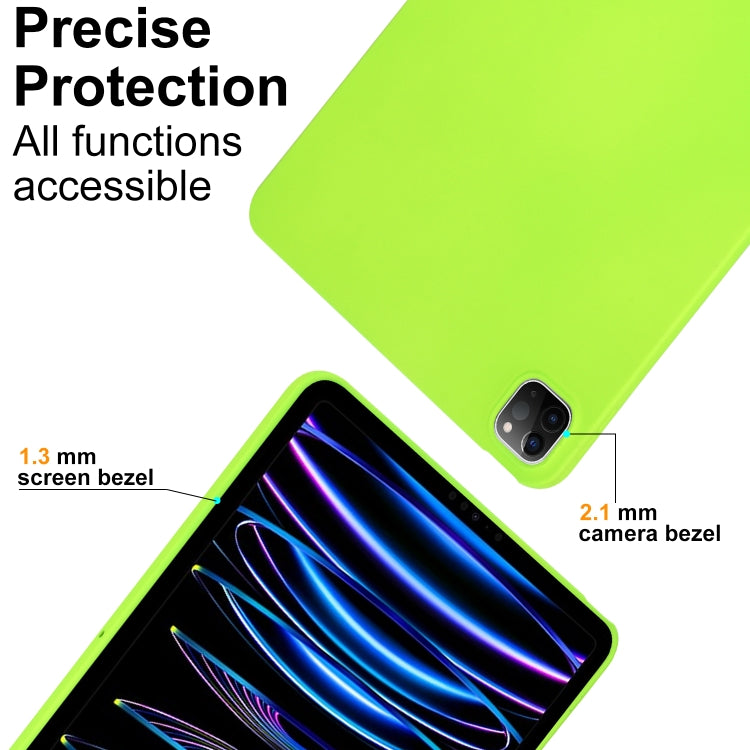 For iPad Air 13 2024 Oil Spray Skin-friendly TPU Tablet Case(Fluorescent Green) - iPad Air 13 2024 Cases by PMC Jewellery | Online Shopping South Africa | PMC Jewellery | Buy Now Pay Later Mobicred